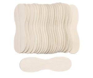 DMiotech 100 Pack 24" x 0.6" Wooden Ice Cream Paddle Spoons Bulk Disposable Ice Cream Tasting Sticks Dessert Spoons for Tasting, Craft