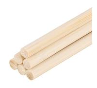 DMiotech 100 Pack 7mm x 450mm Wooden Dowel Rods Unfinished Natural Sticks Wood Craft Sticks for Home Decor Projects and Making DIY Craft,Wood Color
