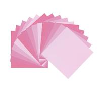 DMiotech 100 Sheets 3.9x3.9 Inch Origami Paper Large, 5 Colors Pink Square Origami Paper Easy Fold Double Sided Colored Paper for DIY Arts and Crafts