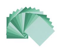 DMiotech 100 Sheets 3.9x3.9 Inch Origami Paper Large, 7 Colors Green Square Origami Paper Easy Fold Double Sided Colored Paper for DIY Arts and Crafts