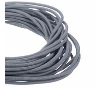 DMiotech 100ft Wire Loom Split Tubing 1/4 Inch, Cord Protectors from Pet Flexible Conduit Cable Management for Office Home Garden, Gray