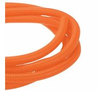DMiotech 10ft Wire Loom Split Tubing 1 Inch, Cord Protectors from Pet Flexible Conduit Cable Management for Office Home Garden, Orange
