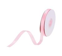 DMiotech 10mm Satin Ribbon 23m/75ft Thin Double Face Fabric Grosgrain Ribbon for Gift Wrapping Floral Hair Flower Bouquet, Pale Pink