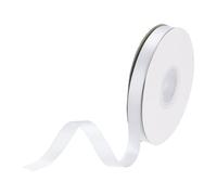 DMiotech 10mm Satin Ribbon 23m/75ft Thin Double Face Fabric Grosgrain Ribbon for Gift Wrapping Floral Hair Flower Bouquet, White