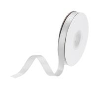 DMiotech 10mm Satin Ribbon 23m/75ft Thin Double Face Fabric Grosgrain Ribbon for Gift Wrapping Floral Hair Flower Bouquet, Grey