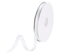 DMiotech 10mm Satin Ribbon 46m/150ft Thin Double Face Fabric Grosgrain Ribbon for Gift Wrapping Floral Hair Flower Bouquet, White