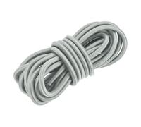 DMiotech 10mm Shock Cord, 7.6 M Grey Bungee Cord Tent Pole Shock Cord Round Elastic Kayak Rope Stretch String Marine Grade Heavy Polyester for DIY Projects Tie Downs