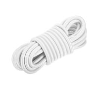 DMiotech 10mm Shock Cord, 7.6 M White Bungee Cord Tent Pole Shock Cord Round Elastic Kayak Rope Stretch String Marine Grade Heavy Polyester for DIY Projects Tie Downs