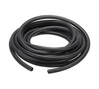 DMiotech 10mmx7mmx4.5m Plastic Non-Split Corrugated Tubing Indoor Outdoor Cord Management for Wrap Tidy Office Garden