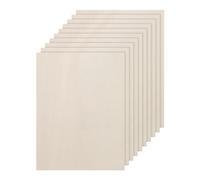 DMiotech 12 Pack 8 x 6 x 1/13 Inches 2mm Thick Wood Sheets Basswood Sheets Unfinished Plywood Squares Plywood for DIY Craft Laser Wood Burning Drawing