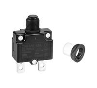 DMiotech 13A Thermal Circuit Breaker 125/250V AC 50V DC 50/60Hz 1.8x1.1x0.6" Push Button Manual Reset Overload Protector with Waterproof Button Cap for Overload Protection Application