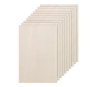 DMiotech 15 Pack 6 x 4 x 1/13 Inches 2mm Thick Wood Sheets Basswood Sheets Unfinished Plywood Squares Plywood for DIY Craft Laser Wood Burning Drawing