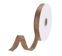 DMiotech 15mm Satin Ribbon 46m/150ft Thin Double Face Fabric Grosgrain Ribbon for Gift Wrapping Floral Hair Flower Bouquet, Light Coffee
