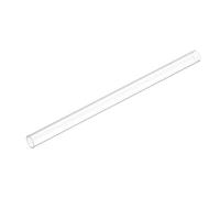 DMiotech 17" Clear Rigid Plastic Pipe 10mm(3/8") x 12mm Polycarbonate Tubing Round Tube for Lighting Water Plumbing, 425mm