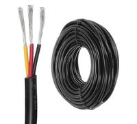 DMiotech 18 Gauge Wire Electrical Wire 3 Conductor, 18 AWG Extension Cable Cord 50 Ft/15 m UL2464 300V Stranded Tinned Copper Wire for LED Lighting Automotive