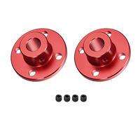 DMiotech 2 Pack 8mm Inner Dia H13xD10 Flange Coupling Connector Rigid Guide Shaft Support Coupler Shaft Coupling with Screws for DIY RC Model Motors Red