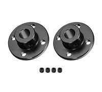 DMiotech 2 Pack 8mm Inner Dia H13xD10 Flange Coupling Connector Rigid Guide Shaft Support Coupler Shaft Coupling with Screws for DIY RC Model Motors Black