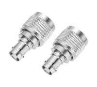 DMiotech 2 Pack BNC Adapter Straight BNC Female Coaxial Cable Connector Nickel-Plated for Home Wiring Antenna Coaxial Extension Wireless Devices