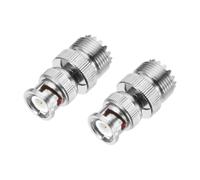 DMiotech 2 Pack BNC Adapter Straight BNC Male Coaxial Cable Connector Nickel-Plated for Home Wiring Antenna Coaxial Extension Wireless Devices