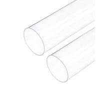 DMiotech 2 Pack ID 30mm OD 32m,0.4m Length PVC Clear Plastic Tube Hard Round Tube for Water Pipe