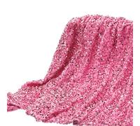 DMiotech 2 Yard Pink Sequin Fabric Velvet Sparkly Iridescent Bling 4ft Width for DIY Sewing Tablecloth Backdrop Clothes Dress