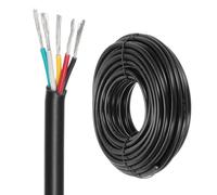 DMiotech 20 Gauge Wire Electrical Wire 5 Conductor, 20 AWG Extension Cable Cord 50 Ft/15 m UL2464 300V Stranded Tinned Copper Wire for LED Lighting Automotive