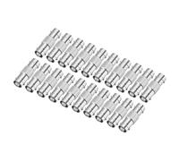 DMiotech 20 Pack BNC Adapter Straight BNC Female Coaxial Cable Connector Nickel-Plated for Home Wiring Antenna Coaxial Extension Wireless Devices