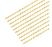 DMiotech 20 Pack Brass Rods, 2mm x 300mm Solid Round Brass Rod for DIY Craft, Welding, Lathe, Bar Stock, Drift Punches, Shaft, Model, Plane, Ship, Car