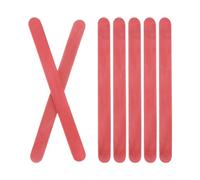 DMiotech 200 Pack 4.5" x 0.35" Wood Craft Sticks Strong Natural Birch Sticks Paint Stir Sticks for Molding Building and Home Decor Projects,Red