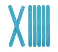 DMiotech 200 Pack 4.5" x 0.35" Wood Craft Sticks Strong Natural Birch Sticks Paint Stir Sticks for Molding Building and Home Decor Projects,Blue