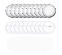 DMiotech 200 Sets 37mm 1.46 Inches Blank Pin Back Button Parts Buttons Metal Cover Plastic Button Back Clear Film for Party Gifts Clothes Hat Bags Decoration