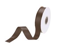 DMiotech 20mm Satin Ribbon 23m/75ft Thin Double Face Fabric Grosgrain Ribbon for Gift Wrapping Floral Hair Flower Bouquet, Dark Brown