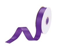 DMiotech 20mm Satin Ribbon 23m/75ft Thin Double Face Fabric Grosgrain Ribbon for Gift Wrapping Floral Hair Flower Bouquet, Dark Purple