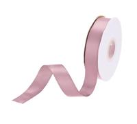 DMiotech 20mm Satin Ribbon 23m/75ft Thin Double Face Fabric Grosgrain Ribbon for Gift Wrapping Floral Hair Flower Bouquet, Dusty Pink