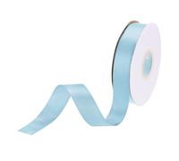 DMiotech 20mm Satin Ribbon 23m/75ft Thin Double Face Fabric Grosgrain Ribbon for Gift Wrapping Floral Hair Flower Bouquet, Light Blue