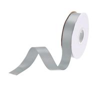 DMiotech 20mm Satin Ribbon 23m/75ft Thin Double Face Fabric Grosgrain Ribbon for Gift Wrapping Floral Hair Flower Bouquet, Steel Grey