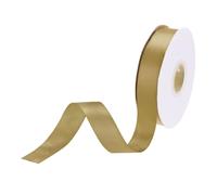 DMiotech 20mm Satin Ribbon 23m/75ft Thin Double Face Fabric Grosgrain Ribbon for Gift Wrapping Floral Hair Flower Bouquet, Gold
