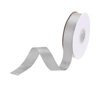 DMiotech 20mm Satin Ribbon 23m/75ft Thin Double Face Fabric Grosgrain Ribbon for Gift Wrapping Floral Hair Flower Bouquet, Grey