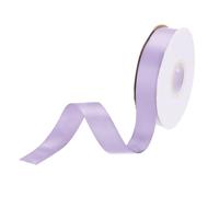 DMiotech 20mm Satin Ribbon 23m/75ft Thin Double Face Fabric Grosgrain Ribbon for Gift Wrapping Floral Hair Flower Bouquet, Light Purple