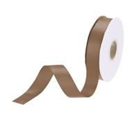 DMiotech 20mm Satin Ribbon 23m/75ft Thin Double Face Fabric Grosgrain Ribbon for Gift Wrapping Floral Hair Flower Bouquet, Light Coffee