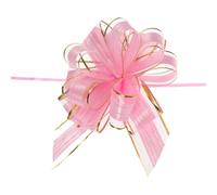 DMiotech 20pcs 7 Inch Big Gift Wrapping Bows Birthday Organza Pull Bow Ribbon Chiffon for Presents Box Valentines' Day Florist Pink