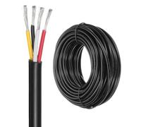 DMiotech 22 Gauge Wire Electrical Wire 4 Conductor, 22 AWG Extension Cable Cord 50 Ft/15 m UL2464 300V Stranded Tinned Copper Wire for LED Lighting Automotive