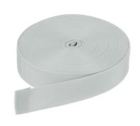 DMiotech 25 Yard x 1 1/2 Inch Width Nylon Webbing Strap Poly Flat Webbing Strapping for DIY Craft Backpack Strapping, Sewing, Outdoor Gear Repair, Silver Tone