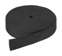 DMiotech 25 Yard x 1 1/2 Inch Width Nylon Webbing Strap Poly Flat Webbing Strapping for DIY Craft Backpack Strapping, Sewing, Outdoor Gear Repair, Black