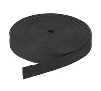 DMiotech 25 Yard x 1 Inch Width Nylon Webbing Strap Poly Flat Webbing Strapping for DIY Craft Backpack Strapping, Sewing, Outdoor Gear Repair, Black