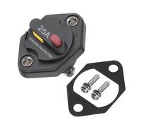 DMiotech 25A Circuit Breaker, 12-32V DC Automotive Inline Fuse Holders Inverter with Reset Button Rubber Pad Screws for Car Marine Boat Audio System Overload Protection