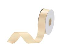 DMiotech 25mm Satin Ribbon 23m/75ft Thin Double Face Fabric Grosgrain Ribbon for Gift Wrapping Floral Hair Flower Bouquet, Champagne