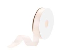 DMiotech 25mm Satin Ribbon 46m/150ft Thin Double Face Fabric Grosgrain Ribbon for Gift Wrapping Floral Hair Flower Bouquet, Beige