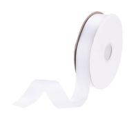 DMiotech 25mm Satin Ribbon 46m/150ft Thin Double Face Fabric Grosgrain Ribbon for Gift Wrapping Floral Hair Flower Bouquet, White