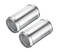 DMiotech 2Pack (51mm/2" OD x 46mm ID) 6061 Aluminum Hose Joiner 4" Length Intercooler Pipe Connector Air Intake Tube with Bead Roll